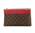 Pallas Crossbody, &pound;595, Handbags, Red, Canvas/Leather, Back view